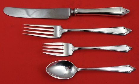 Dinner 4-pc Setting availability based on stock listed below - Dorothy Manners by Towle - Sterling